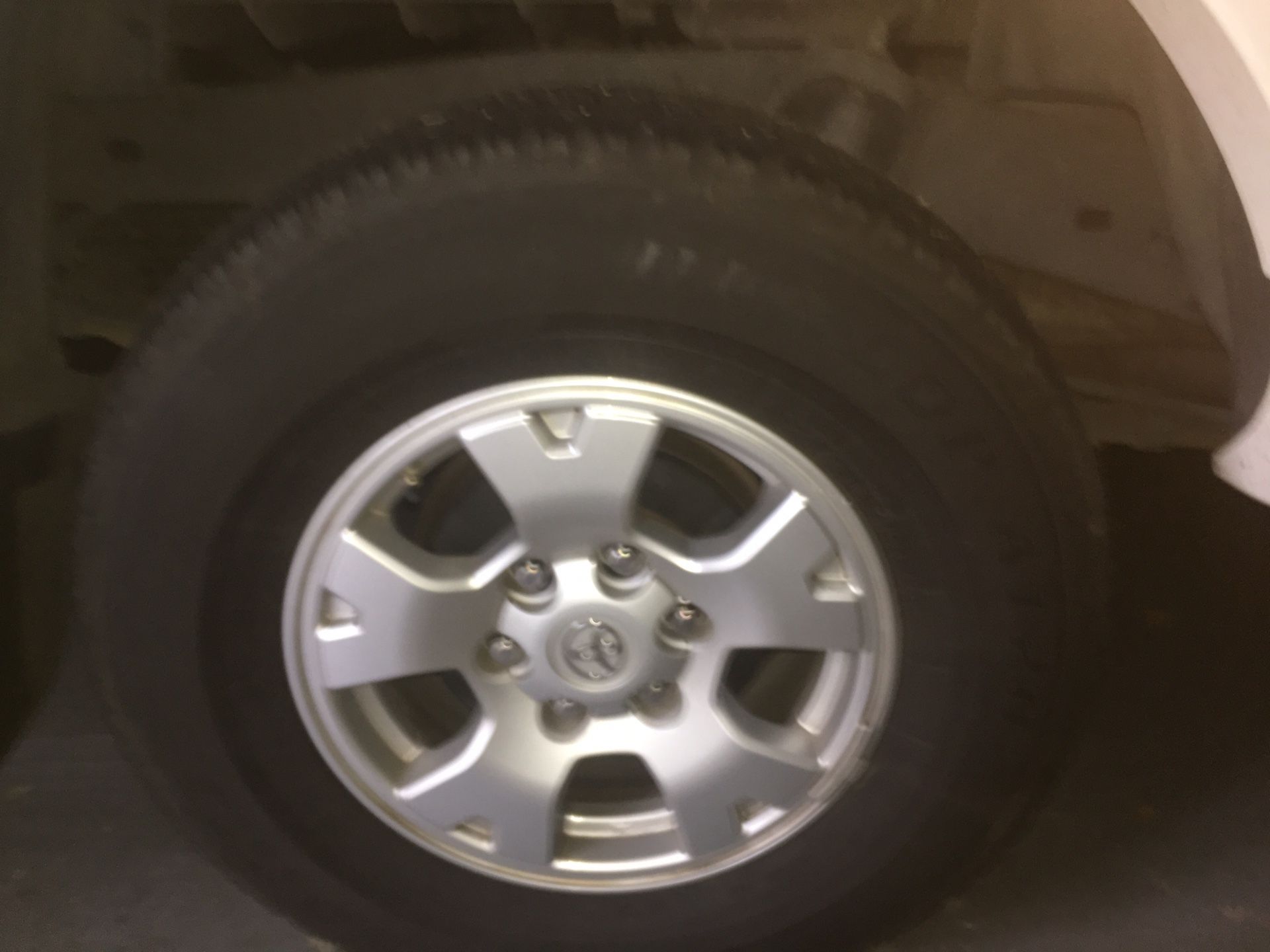 Toyota Tacoma stock tires and rims