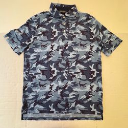Pre Owned Good Last Photo 2 Spots I have not tried to remove spots  Polo Golf Ralph Lauren  Big Pony Camo Camouflage  Light Blue Navy Blue Men Size La