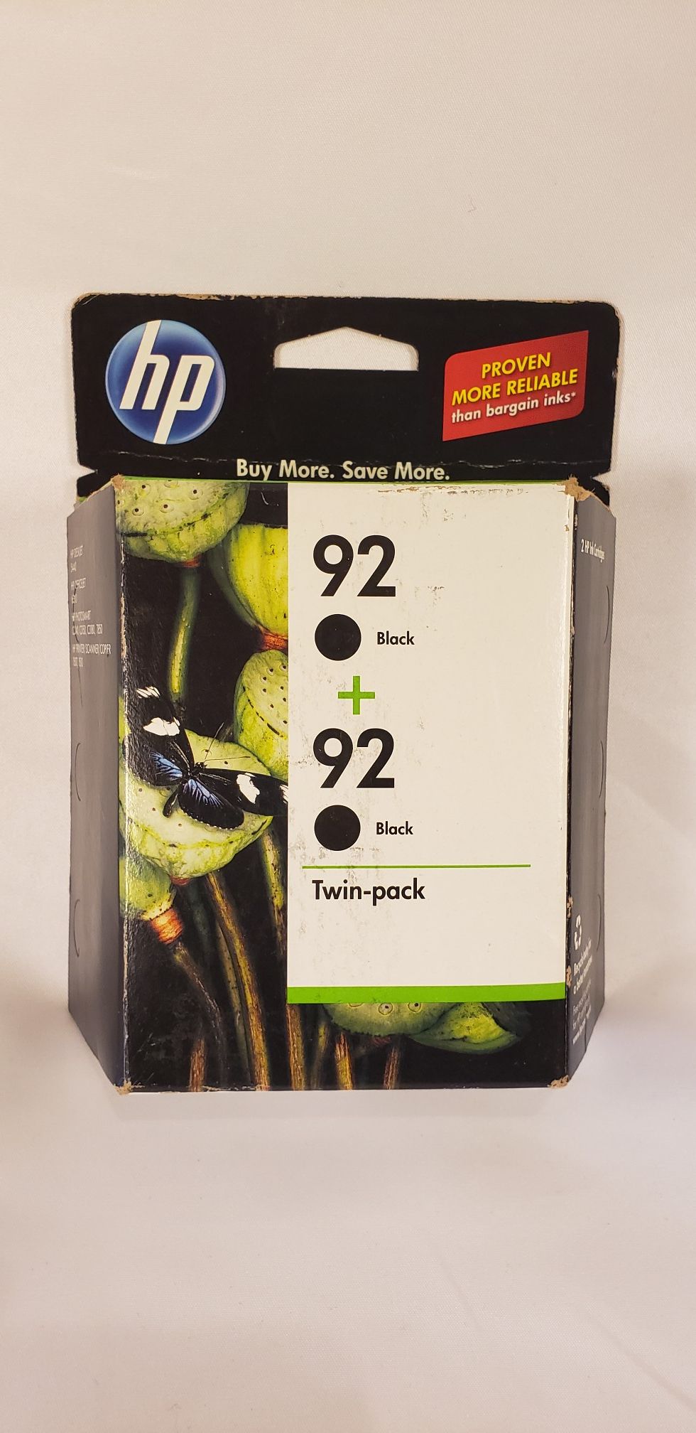 Printer ink for HP 92 BLACK. 2PACK