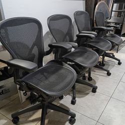 Herman Miller Aeron classic chairs, size B