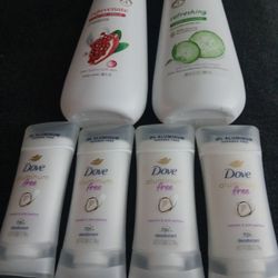 Womens Dove Body Wash And Deodorant 