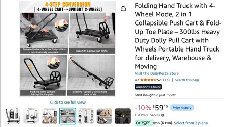 New Dolly (cart) still packed in box