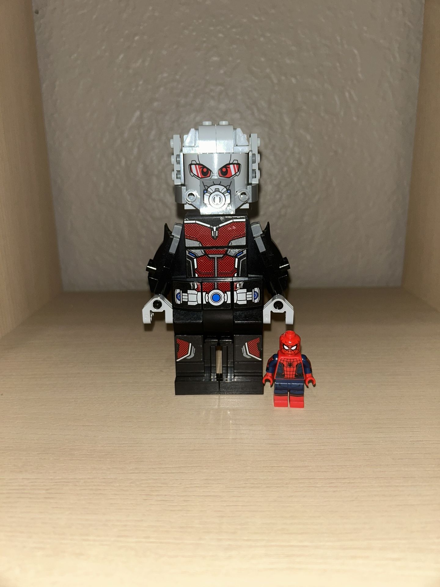 Lego giant man and Spider-Man