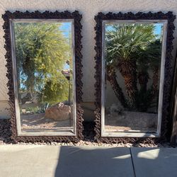 Rustic mirrors