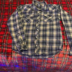 Ladies Genuine Pendleton Button Down Flannel Shirt