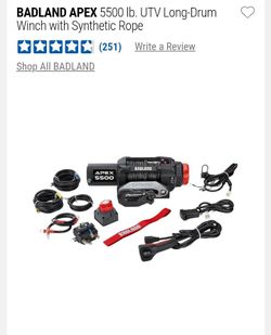 Badland apex winch 5500