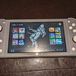 Nintendo Switch Lite - Grey Modded With Pyco Fly V6 With MicroSd 512GB