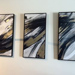 3-Piece Abstract Wall Art Set — $75