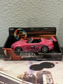 Jada Fast & Furious Honda S2000 Pink Diecast Car Toy 1:32 scale