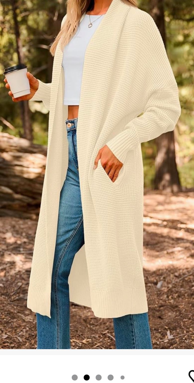 Long Cardigan Sweater Size Medium