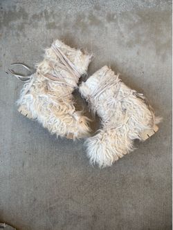 Dollskill platform fuzzy rave boots