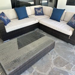 Wicker Patio Furniture with cushions