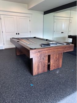 Pool table American made walnut