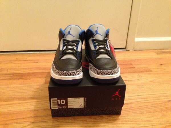 Air Jordan III “Sport Blue” Sz 10