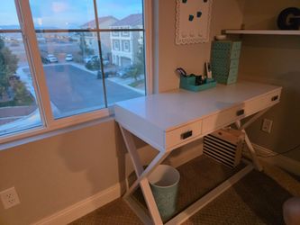 White desk