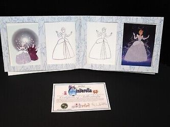 RARE Walt Disney Cinderella Process Of An Animated Masterpiece Lithograph 