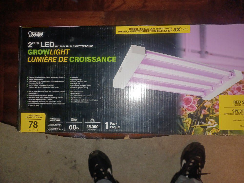 It's A Feat Electric 2 Ft LED Red Spectrum Grow Light Link Will Increase Light Since The City Of The Linkable Three Times Light Intensity 78 60 W 25,0