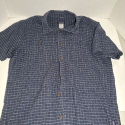 Y2K Vintage Patagonia Button Up Shirt Blue Men’s Size Medium