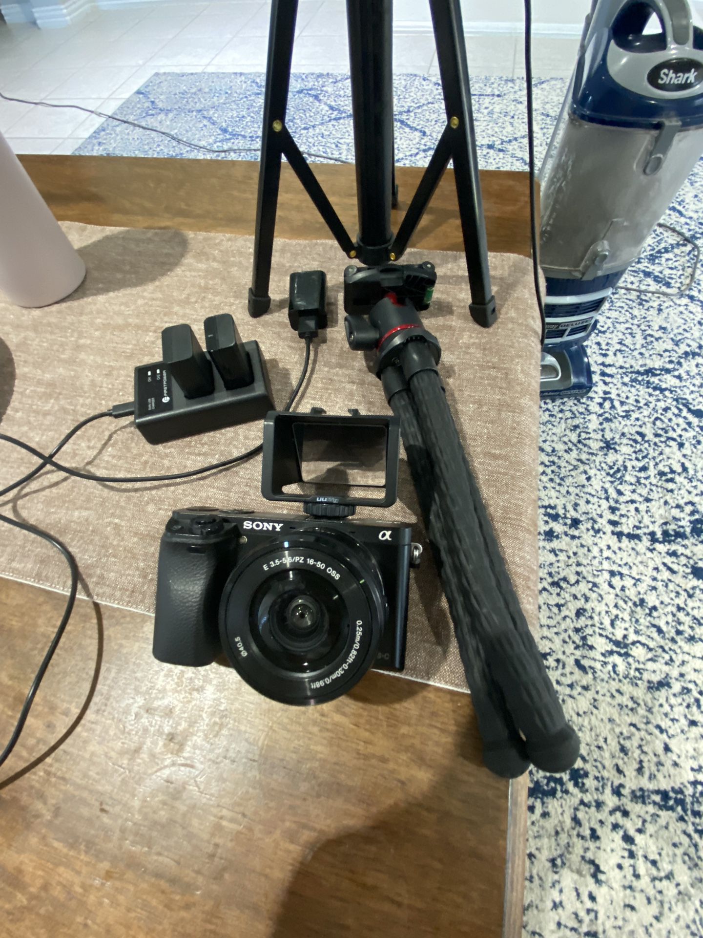 Sony a6000 camera with equipment