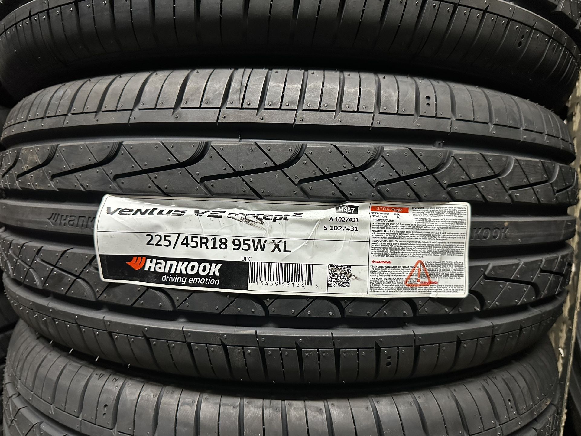 225/45R18 95W Hankook Ventus V2 Concept2 !!