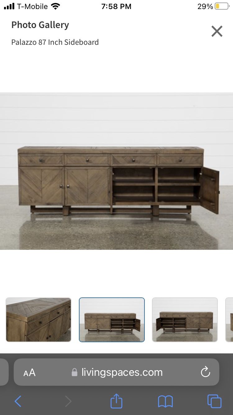 Palazzo 87 inch sideboard deals
