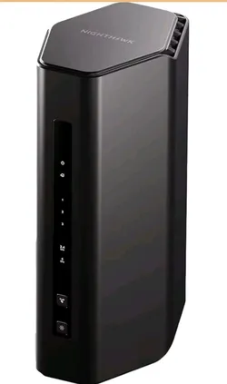 Used Netgear RS140 WiFi 7 router, Black