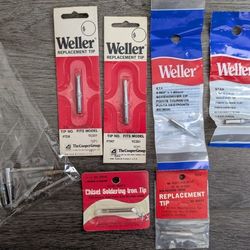 Vintage Soldering tips NEW Weller Cooper Archer and some various used ones. Price is for ALL!  See my other items available. Pick up in Kirkland Woodi