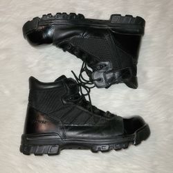 Men's Size 13 BATES Composite Shock 6” Side Zip Waterproof Black Safety Toe Work Boots