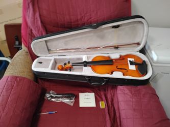 Violin with Case and Bow