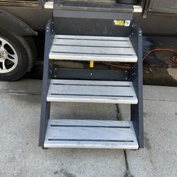 RV Travel Tráiler Stairs 