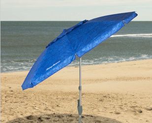 Tommy Bahama 7.5ft Beach Umbrella With Anchorx+