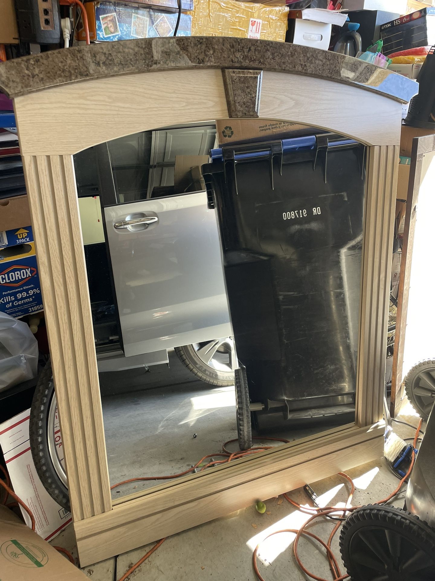 Beautiful Beige Large Dresser Mirror Only