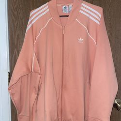 Adidas Track Jacket-  Coral Size 3x