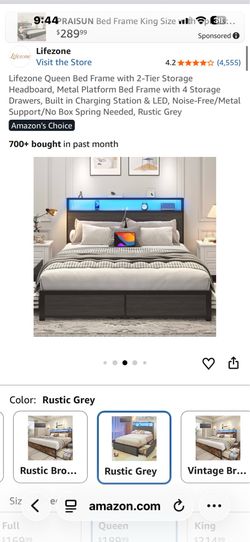 New bed frame in box