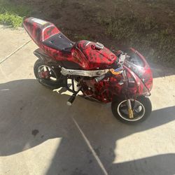 Kids Mini Ride On Motorcycle Gas Pocket Bike 50cc
