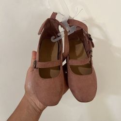 Brand New With Tag Toddler Girl Flat Shoes Size 7T 