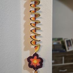 Crochet wind spinners