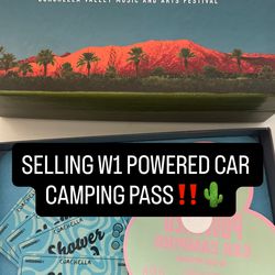 COACHELLA POWERED CAR CAMPING (W1)