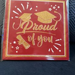 Graduation Card Box Red and Gold Graduation Decoration