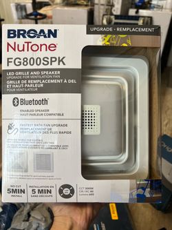 Broan-NuTone Bluetooth LED Light Grille Plastic Replacement Bath Fan Speaker Kit