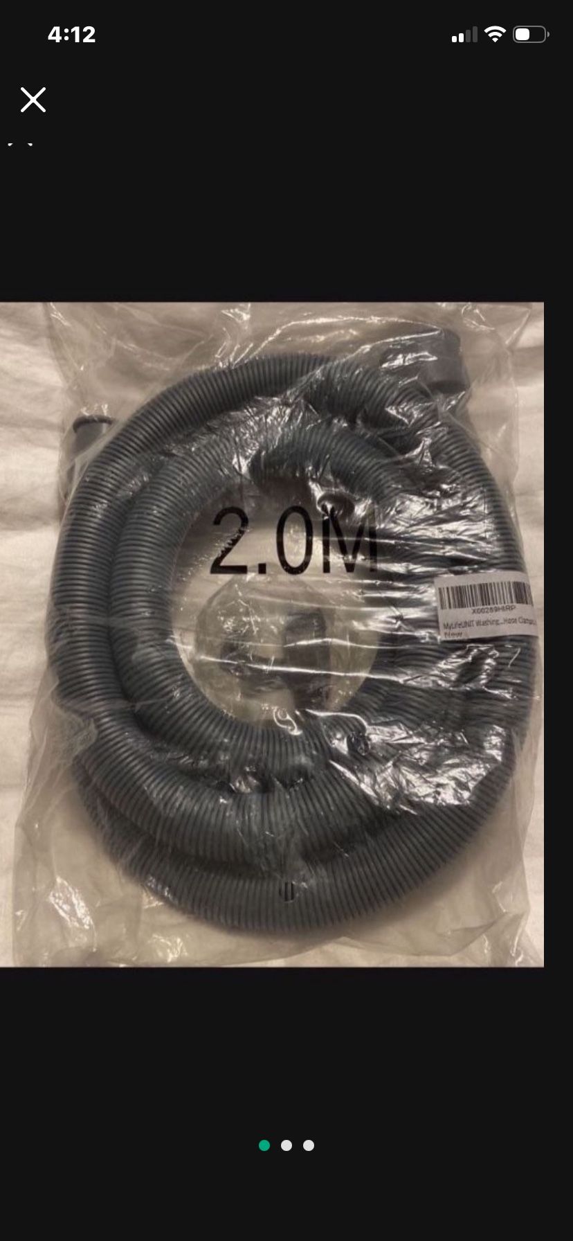 Universal Washing Machine Drain Hose - 6 Ft Discharge Hose Corrugated 6ft Machine Hose Drain Replacement with Clamp