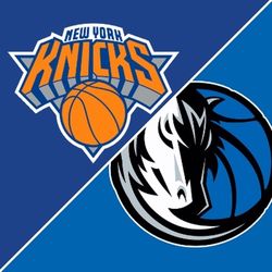 Dallas Mavs vs New York Knicks - 4 Lower Level Tickets