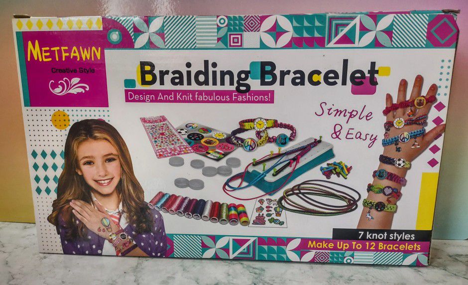 Friendship Bracelet Making Kit for Girls,DIY Jewelry Arts Craft Gifts Toys,Travel!