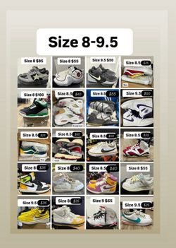 Jordan’s Nikes & more cheap size 8, 8.5, 9, 9.5