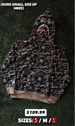 BAPE Shark Full-Zip Camo Hoodie