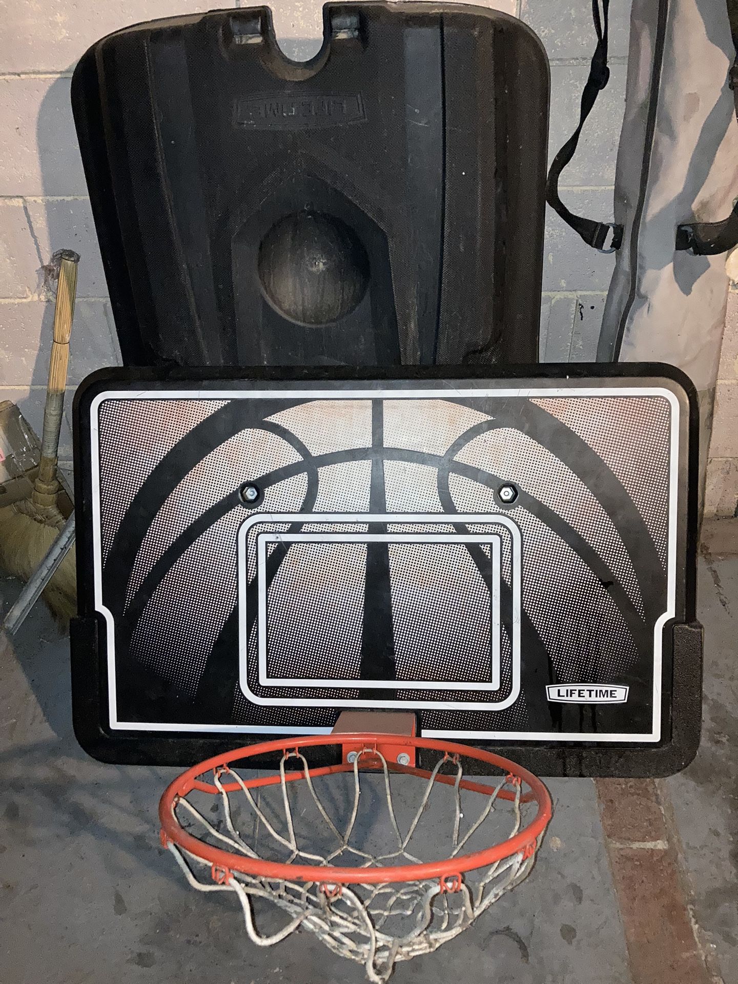 Lifetime Basketball Hoop Pole And Base Complete