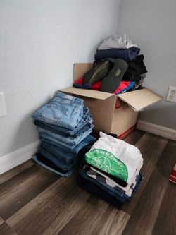2 boxes boys clothes 12-14