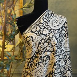 Beautiful Embroidered Shawl In Different Colors