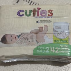 Cuties Complete Care Diapers, Size 2 (42 Count)