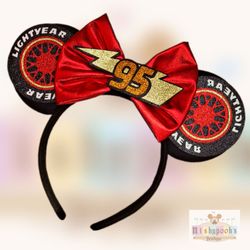 Lightning McQueen Cars Mickey Ears Headband